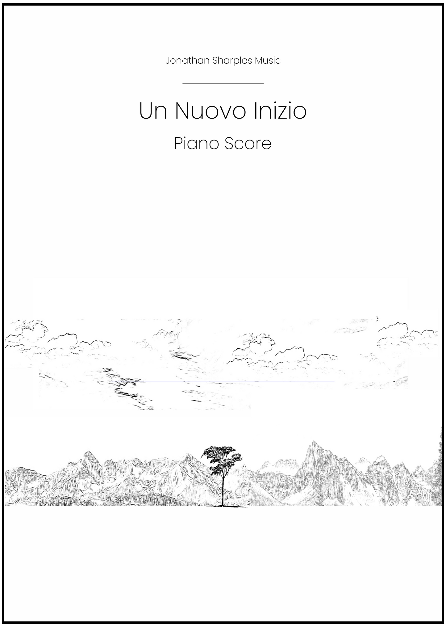 Un Nuovo Inizio Piano Score